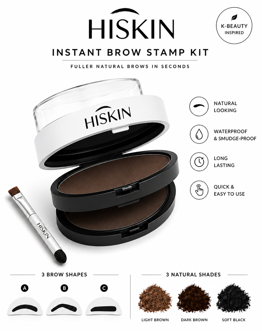 HISKIN Perfect 5sec Eye-Brow Stamp Kit